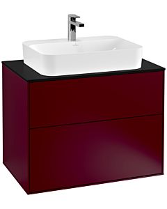 Villeroy und Boch Finion Villeroy und Boch Finion G34200HB 80x60.3cm, Emotion, cover plate black matt, Peony Matt