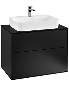 Villeroy und Boch Finion Villeroy und Boch Finion G34200PD 80x60.3cm, Emotion, cover plate black matt, black matt lacquer
