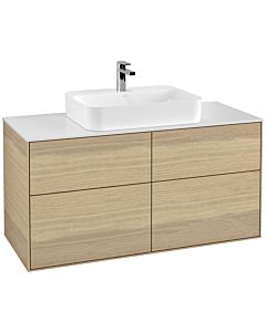 Villeroy und Boch Finion Villeroy und Boch Finion G38100PC 120x60.3cm, Emotion, cover plate white matt, Oak Veneer