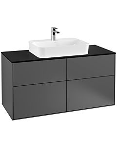 Villeroy und Boch Finion Villeroy und Boch G38200GK 120x60,3cm, Emotion, plaque de finition noir mat, anthracite mat