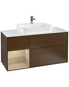 Villeroy und Boch Finion Villeroy und Boch Finion G411PCGN 120cm, cover plate white matt, Emotion, shelf left Oak Veneer , Oak Veneer veneer