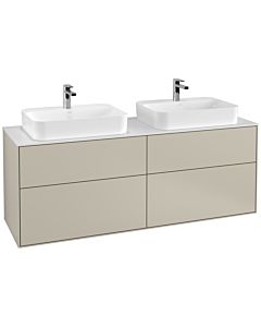 Villeroy und Boch Finion Villeroy und Boch G43100HH 160x60.3cm, Emotion, plaque de finition blanc mat, Sand Matt Lacquer