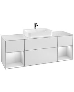 Villeroy und Boch Finion Villeroy und Boch Finion G451MTMT 160cm, cover plate white matt, Emotion, shelves white matt lacquer, white matt lacquer
