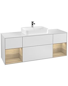 Villeroy und Boch Finion Villeroy und Boch Finion G451PCMT 160cm, cover plate white matt, Emotion, shelves Oak Veneer , white matt lacquer