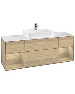 Villeroy und Boch Finion Villeroy und Boch Finion G451PCPC 160cm, cover plate white matt, Emotion, shelves Oak Veneer , Oak Veneer