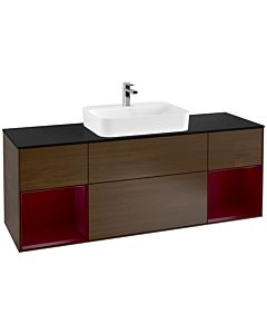 Villeroy und Boch Finion Villeroy und Boch Finion G452HBGN 160cm, cover plate black matt, Emotion, shelves Peony matt lacquer, Peony veneer