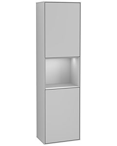 Villeroy und Boch Finion cabinet G460GJGJ 41.8x151.6cm, left, Emotion, shelf gray matt lacquer, light gray matt