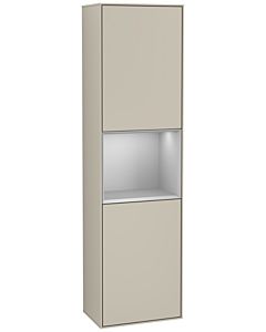 Villeroy und Boch Finion cabinet G460GJHH 41.8x151.6cm, left, Emotion, shelf Gray Matt Lacquer, Sand Matt Lacquer