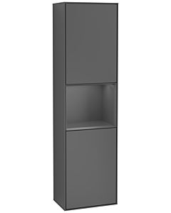Villeroy und Boch Finion cabinet G460GKGK 41.8x151.6cm, left, Emotion, shelf Anthracite Matt Lacquer, anthracite matt