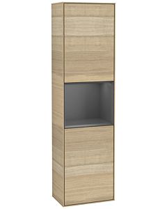 Villeroy und Boch armoire Finion Villeroy und Boch G460GKPC 41.8x151.6cm, gauche, émotion, étagère Anthracite Matt , Oak Veneer
