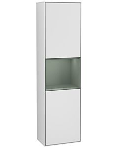 Villeroy und Boch Finion cabinet G460GMMT 41.8x151.6cm, left, Emotion, shelf Olive Matt Lacquer , white matt lacquer