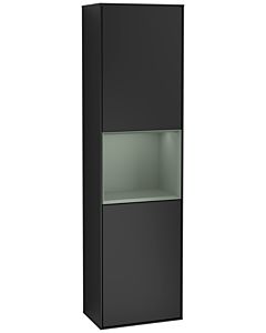 Villeroy und Boch Finion cabinet G460GMPD 41.8x151.6cm, left, Emotion, shelf Olive Matt Lacquer , black matt lacquer