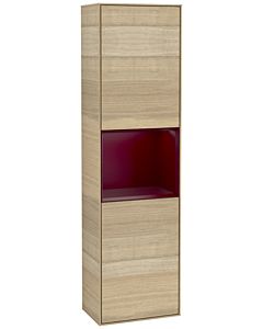 Villeroy und Boch Finion cabinet G460HBPC 41.8x151.6cm, left, Emotion, shelf Peony Matt Lacquer, Oak Veneer