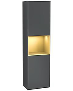Villeroy und Boch armoire Finion G460HFHG 41.8x151.6cm, gauche, Emotion, étagère Gold Matt Lacquer, Midnight Blue Matt Lacquer