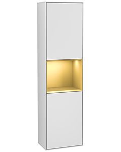 Villeroy und Boch Finion Hochschrank G460HFMT 41,8x151,6cm, links, Emotion, Regal Gold Matt Lacquer, White matt lacquer