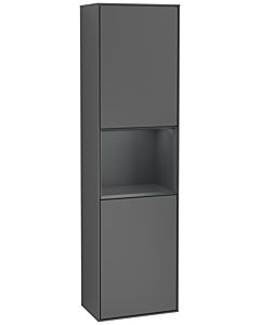 Villeroy und Boch Finion Hochschrank G460HGGK 41,8x151,6cm, links, Emotion, Regal Midnight Blue Matt Lacquer, Anthracite matt