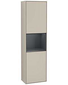 Villeroy und Boch Finion cabinet G460HGHH 41.8x151.6cm, left, Emotion, shelf Midnight Blue Matt Lacquer , Sand Matt Lacquer