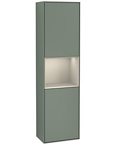 Villeroy und Boch Finion cabinet G460HHGM 41.8x151.6cm, left, Emotion, shelf Sand Matt Lacquer , Olive Matt Lacquer