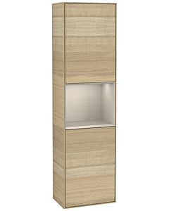Villeroy und Boch Finion Hochschrank G460HHPC 41,8x151,6cm, links, Emotion, Regal Sand Matt Lacquer, Oak Veneer