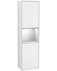 Villeroy und Boch armoire Finion G460MTGF 41.8x151.6cm, gauche, émotion, étagère laqué blanc mat, laqué blanc brillant