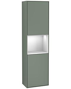 Villeroy und Boch armoire Finion G460MTGM 41.8x151.6cm, gauche, émotion, étagère White Matt Lacquer , Olive Matt Lacquer