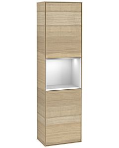 Villeroy und Boch Finion Hochschrank G460MTPC 41,8x151,6cm, links, Emotion, Regal White Matt Lacquer, Oak Veneer