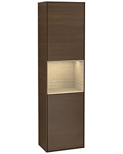 Villeroy und Boch Finion cabinet G460PCGN 41.8x151.6cm, left, Emotion, Oak Venerr shelf, Walnut veneer