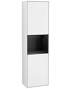 Villeroy und Boch Finion Hochschrank G460PDGF 41,8x151,6cm, links, Emotion, Regal Black matt lacquer, Glossy white lacquer