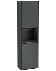 Villeroy und Boch armoire Finion G460PDHG 41.8x151.6cm, gauche, émotion, étagère Black Matt Lacquer , minuit Blue Matt Lacquer