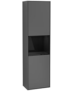 Villeroy und Boch armoire Finion G460PHGK 41.8x151.6cm, gauche, émotion, étagère Glossy Black Lacquer , anthracite mat