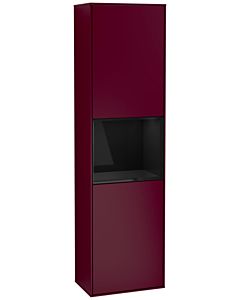 Villeroy und Boch armoire Finion G460PHHB 41.8x151.6cm, gauche, émotion, étagère Glossy Black Lacquer , Peony Matt