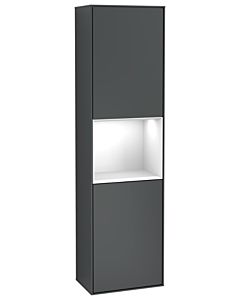 Villeroy und Boch Finion cabinet G470GFHG 41.8x151.6cm, right, Emotion, shelf Glossy White Lacquer , Midnight Blue Matt Lacquer