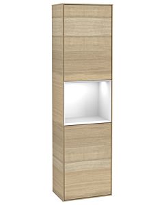 Villeroy und Boch Finion cabinet G470GFPC 41.8x151.6cm, right, Emotion, shelf Glossy White Lacquer , Oak Veneer