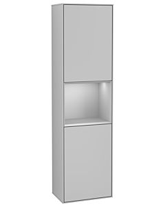 Villeroy und Boch Finion Hochschrank G470GJGJ 41,8x151,6cm, rechts, Emotion, Regal Grey Matt Lacquer, Light grey matt