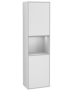 Villeroy und Boch Finion Hochschrank G470GJMT 41,8x151,6cm, rechts, Emotion, Regal Grey Matt Lacquer, White matt lacquer