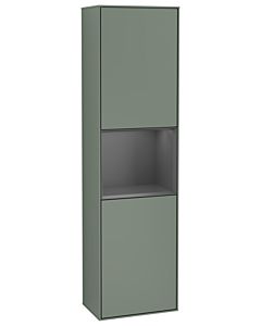 Villeroy und Boch armoire Finion Villeroy und Boch G470GKGM 41.8x151.6cm, droite, émotion, étagère Anthracite Matt , Olive Matt Lacquer