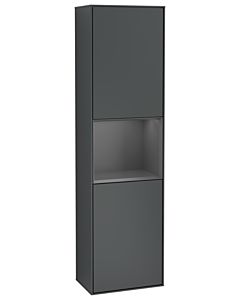 Villeroy und Boch Finion Hochschrank G470GKHG 41,8x151,6cm, rechts, Emotion, Regal Anthracite Matt Lacquer, Midnight Blue Matt Lacquer
