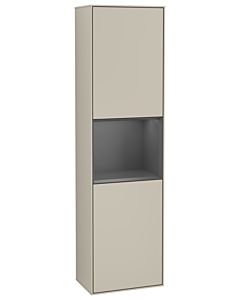 Villeroy und Boch armoire Finion G470GKHH 41.8x151.6cm, droite, émotion, étagère Anthracite Matt , Sand Matt Lacquer