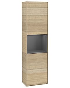 Villeroy und Boch armoire Finion Villeroy und Boch G470GKPC 41.8x151.6cm, droite, émotion, étagère Anthracite Matt , Oak Veneer