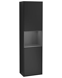 Villeroy und Boch armoire Finion Villeroy und Boch G470GKPD 41.8x151.6cm, droite, émotion, étagère Anthracite Matt laqué, laqué noir mat