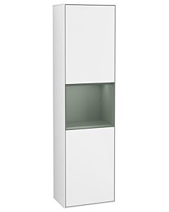 Villeroy und Boch armoire Finion G470GMGF 41.8x151.6cm, droite, émotion, étagère Olive Matt Lacquer , laqué blanc brillant