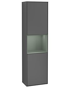 Villeroy und Boch Finion Hochschrank G470GMGK 41,8x151,6cm, rechts, Emotion, Regal Olive Matt Lacquer, Anthracite matt