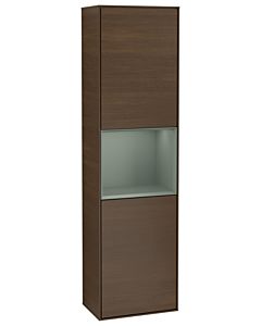 Villeroy und Boch Finion Hochschrank G470GMGN 41,8x151,6cm, rechts, Emotion, Regal Olive Matt Lacquer, Walnut veneer