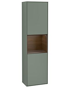 Villeroy und Boch Finion cabinet G470GNGM 41.8x151.6cm, right, Emotion, shelf Walnut Veneer , Olive Matt Lacquer