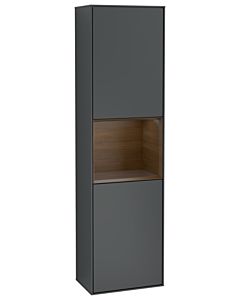 Villeroy und Boch Finion cabinet G470GNHG 41.8x151.6cm, right, Emotion, shelf Walnut Veneer , Midnight Blue Matt Lacquer