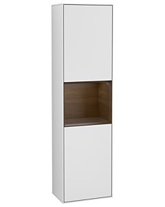 Villeroy und Boch armoire Finion G470GNMT 41.8x151.6cm, droite, émotion, étagère placage noyer, laqué blanc mat
