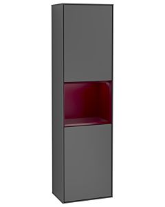 Villeroy und Boch armoire Finion Villeroy und Boch G470HBGK 41.8x151.6cm, droite, émotion, étagère Peony Matt , anthracite mat