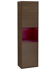 Villeroy und Boch Finion Hochschrank G470HBGN 41,8x151,6cm, rechts, Emotion, Regal Peony Matt Lacquer, Walnut veneer
