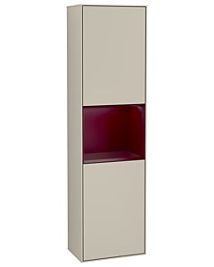 Villeroy und Boch Finion Hochschrank G470HBHH 41,8x151,6cm, rechts, Emotion, Regal Peony Matt Lacquer, Sand Matt Lacquer