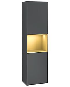 Villeroy und Boch Finion Hochschrank G470HFHG 41,8x151,6cm, rechts, Emotion, Regal Gold Matt Lacquer, Midnight Blue Matt Lacquer